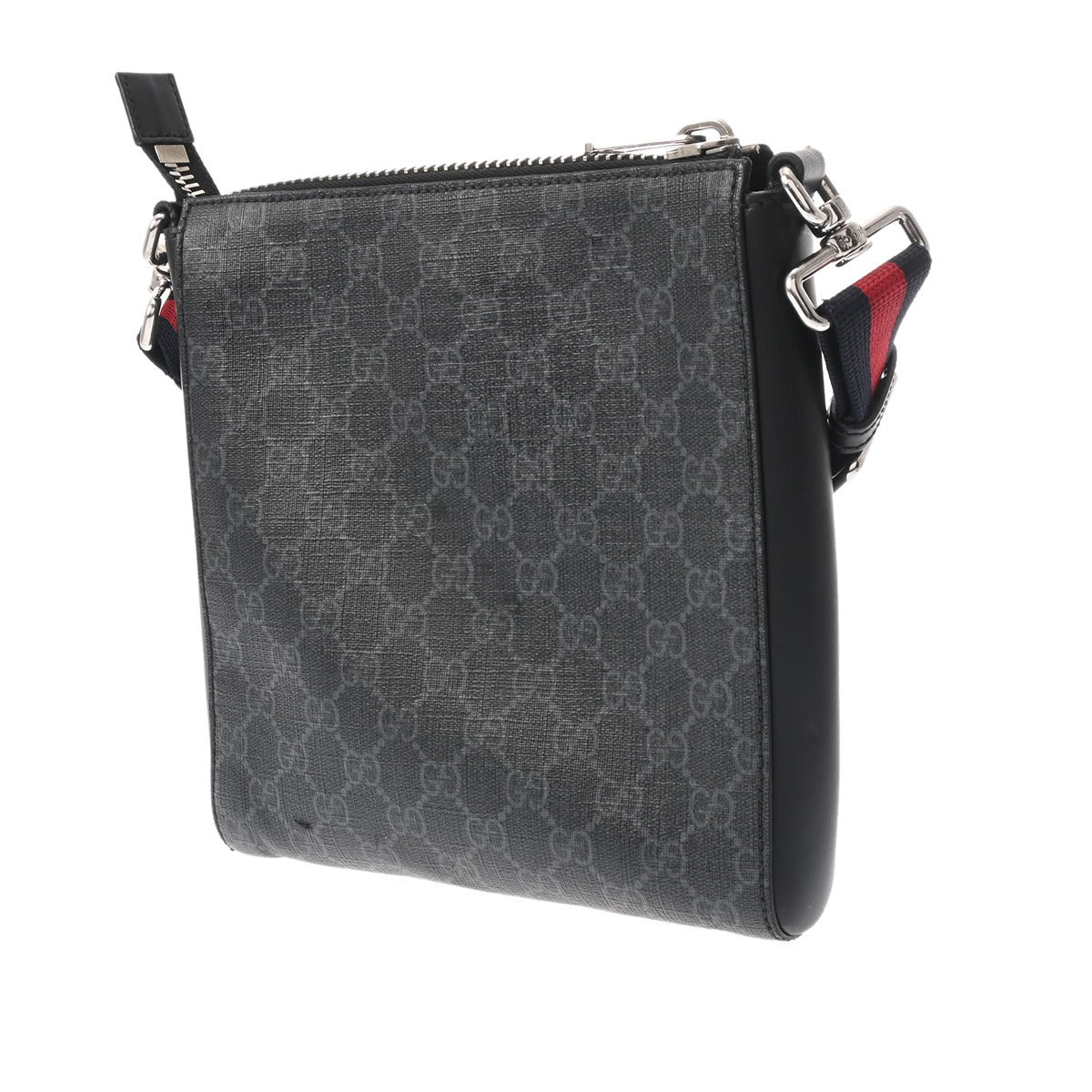 GUCCI グッチ GGスプリーム スモールメッセンジャーバッグ ブラック