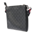 GUCCI グッチ GGスプリーム スモールメッセンジャーバッグ ブラック 523599 メンズ レザー ショルダーバッグ Bランク 中古 銀蔵