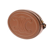 CELINE セリーヌ ショルダーバッグ オーバルパース タン 10I703DPQ.04LU レディース カーフ ショルダーバッグ Aランク 中古 銀蔵