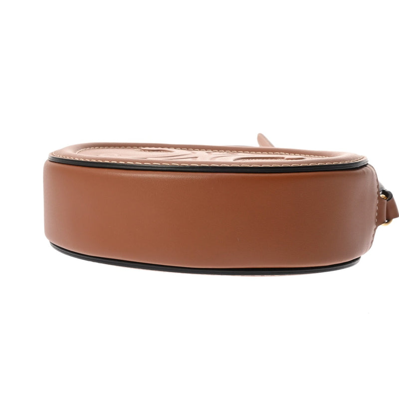 CELINE セリーヌ ショルダーバッグ オーバルパース タン 10I703DPQ.04LU レディース カーフ ショルダーバッグ Aランク 中古 銀蔵