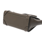 CELINE セリーヌ ラゲージ ナノショッパー グレージュ レディース カーフ ハンドバッグ ABランク 中古 銀蔵