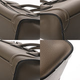CELINE セリーヌ ラゲージ ナノショッパー グレージュ レディース カーフ ハンドバッグ ABランク 中古 銀蔵