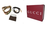 GUCCI グッチ バンブー 2WAY SONY 100周年記念モデル ベージュ/グリーン レディース キャンバス レザー ハンドバッグ 新同 中古 銀蔵