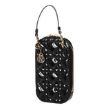 CHRISTIAN DIOR クリスチャンディオール Callin Dior フォンホルダー ブラック S08720VRB_M900 レディース パテント ポーチ Aランク 中古 銀蔵