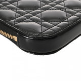 CHRISTIAN DIOR クリスチャンディオール Callin Dior フォンホルダー ブラック S08720VRB_M900 レディース パテント ポーチ Aランク 中古 銀蔵