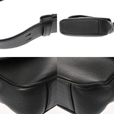 CHRISTIAN DIOR クリスチャンディオール サドル メッセンジャー ブラック 1ADME130 メンズ カーフ ショルダーバッグ ABランク 中古 銀蔵