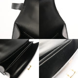 HERMES エルメス ドリー ブラック ○H刻印(1978年頃) レディース ボックスカーフ ショルダーバッグ Bランク 中古 銀蔵