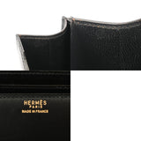 HERMES エルメス ドリー ブラック ○H刻印(1978年頃) レディース ボックスカーフ ショルダーバッグ Bランク 中古 銀蔵