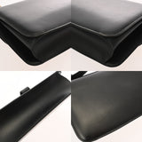 HERMES エルメス ドリー ブラック ○H刻印(1978年頃) レディース ボックスカーフ ショルダーバッグ Bランク 中古 銀蔵