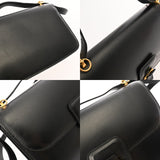 HERMES エルメス ドリー ブラック ○H刻印(1978年頃) レディース ボックスカーフ ショルダーバッグ Bランク 中古 銀蔵