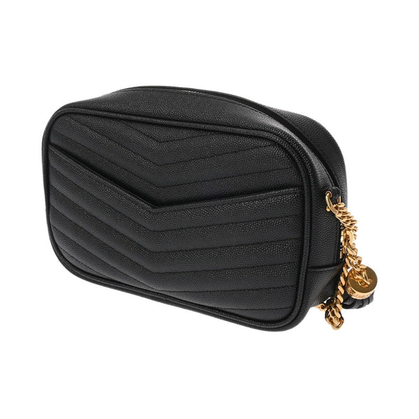 SAINT LAURENT サンローラン ミニバッグ ルー ブラック 612579 レディース レザー ショルダーバッグ Aランク 中古 銀蔵