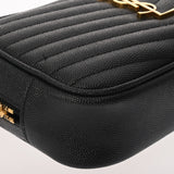 SAINT LAURENT サンローラン ミニバッグ ルー ブラック 612579 レディース レザー ショルダーバッグ Aランク 中古 銀蔵