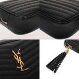 SAINT LAURENT サンローラン ミニバッグ ルー ブラック 612579 レディース レザー ショルダーバッグ Aランク 中古 銀蔵