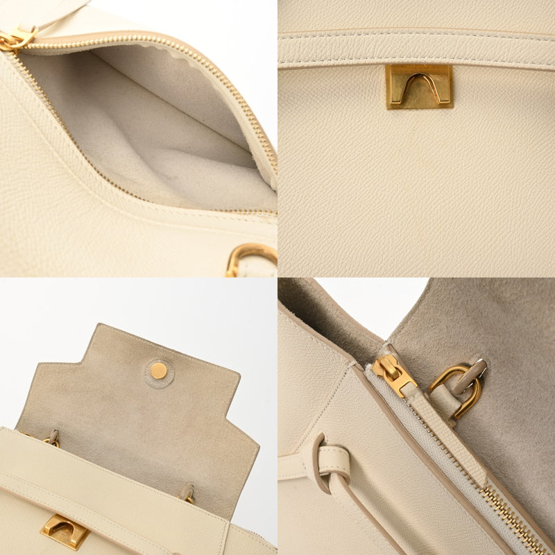 CELINE セリーヌ ベルトバッグ マイクロ クリーム 189153 レディース