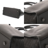 SAINT LAURENT サンローラン ダウンタウンカバス グレー 436832 レディース 型押レザー ハンドバッグ ABランク 中古 銀蔵