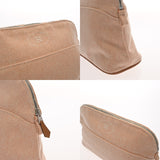 HERMES エルメス ボリード エクリュ/オレンジ レディース トワルアッシュ ポーチ Aランク 中古 銀蔵