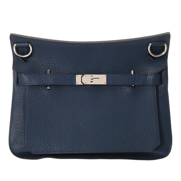 HERMES エルメス ジプシエール 34 ブルー系 □P刻印(2012年頃) レディース トリヨンクレマンス ショルダーバッグ ABランク 中古 銀蔵