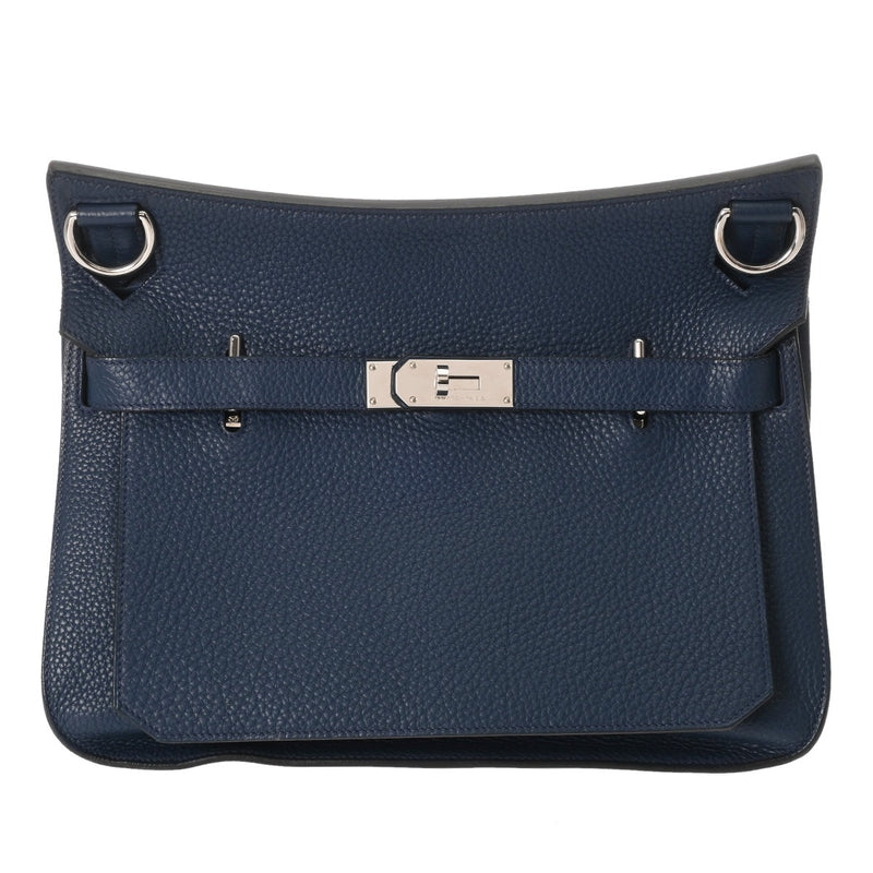 HERMES エルメス ジプシエール 34 ブルー系 □P刻印(2012年頃) レディース トリヨンクレマンス ショルダーバッグ ABランク 中古 銀蔵