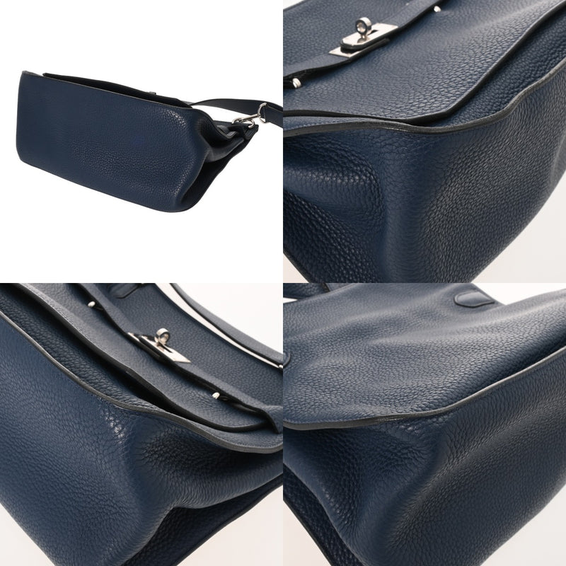 HERMES エルメス ジプシエール 34 ブルー系 □P刻印(2012年頃) レディース トリヨンクレマンス ショルダーバッグ ABランク 中古 銀蔵