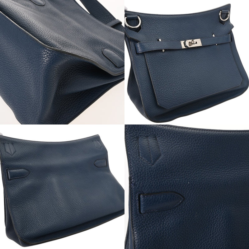 HERMES エルメス ジプシエール 34 ブルー系 □P刻印(2012年頃) レディース トリヨンクレマンス ショルダーバッグ ABランク 中古 銀蔵