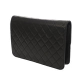 CHANEL シャネル マトラッセ プッシュロック チェーンショルダー 25cm ブラック レディース ラムスキン ショルダーバッグ ABランク 中古 銀蔵
