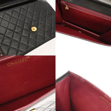 CHANEL シャネル マトラッセ プッシュロック チェーンショルダー 25cm ブラック レディース ラムスキン ショルダーバッグ ABランク 中古 銀蔵
