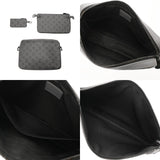 LOUIS VUITTON ルイヴィトン モノグラムシャドウ トリオメッセンジャー アンスラサイトグレー M46603 メンズ レザー ショルダーバッグ ABランク 中古 銀蔵