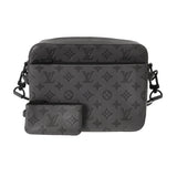 LOUIS VUITTON ルイヴィトン モノグラムシャドウ トリオメッセンジャー アンスラサイトグレー M46603 メンズ レザー ショルダーバッグ ABランク 中古 銀蔵