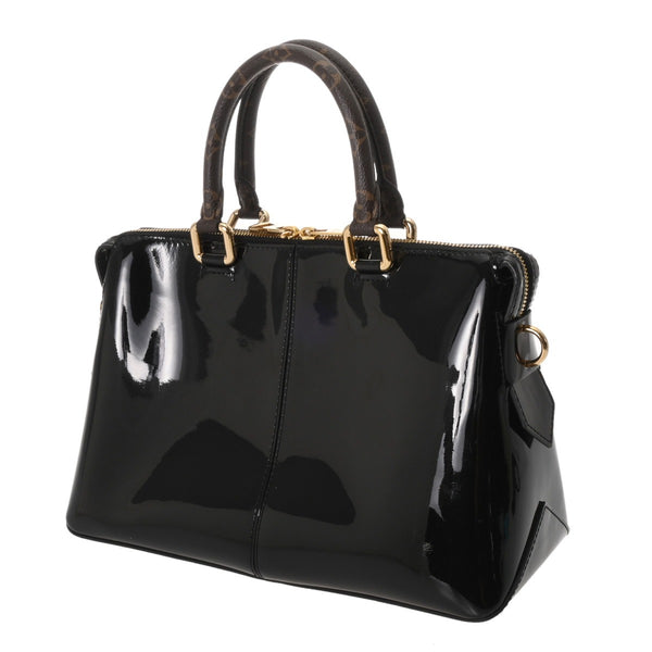 LOUIS VUITTON ルイヴィトン モノグラムヴェルニ トートミロワール 2WAY ノワール M54626 レディース ヴェルニ ハンドバッグ ABランク 中古 銀蔵