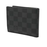 LOUIS VUITTON ルイヴィトン ダミエグラフィット ポルトフォイユ マルコ NM ブラック N63336 メンズ ダミエキャンバス 二つ折り財布 Aランク 中古 銀蔵