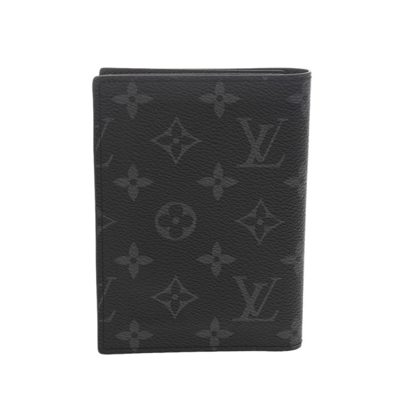 LOUIS VUITTON ルイヴィトン モノグラムエクリプス クーヴェルテュールパスポール NM ブラック M64501 ユニセックス モノグラムキャンバス パスポートケース Aランク 中古 銀蔵