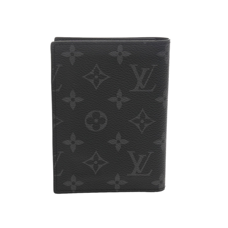 LOUIS VUITTON ルイヴィトン モノグラムエクリプス クーヴェルテュールパスポール NM ブラック M64501 ユニセックス モノグラムキャンバス パスポートケース Aランク 中古 銀蔵
