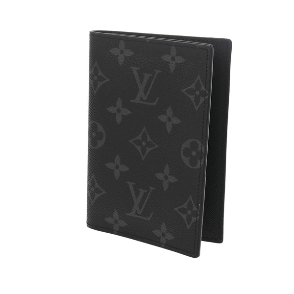 LOUIS VUITTON ルイヴィトン モノグラムエクリプス クーヴェルテュールパスポール NM ブラック M64501 ユニセックス モノグラムキャンバス パスポートケース Aランク 中古 銀蔵