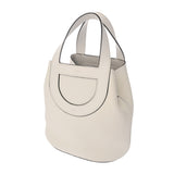 HERMES エルメス インザループ 18 ニューホワイト B刻印(2023年頃) レディース トリヨンクレマンス スイフト ハンドバッグ Aランク 中古 銀蔵