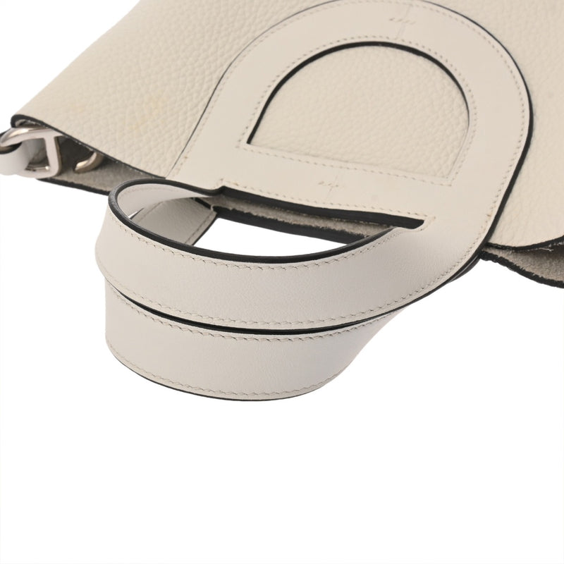 HERMES エルメス インザループ 18 ニューホワイト B刻印(2023年頃) レディース トリヨンクレマンス スイフト ハンドバッグ Aランク 中古 銀蔵