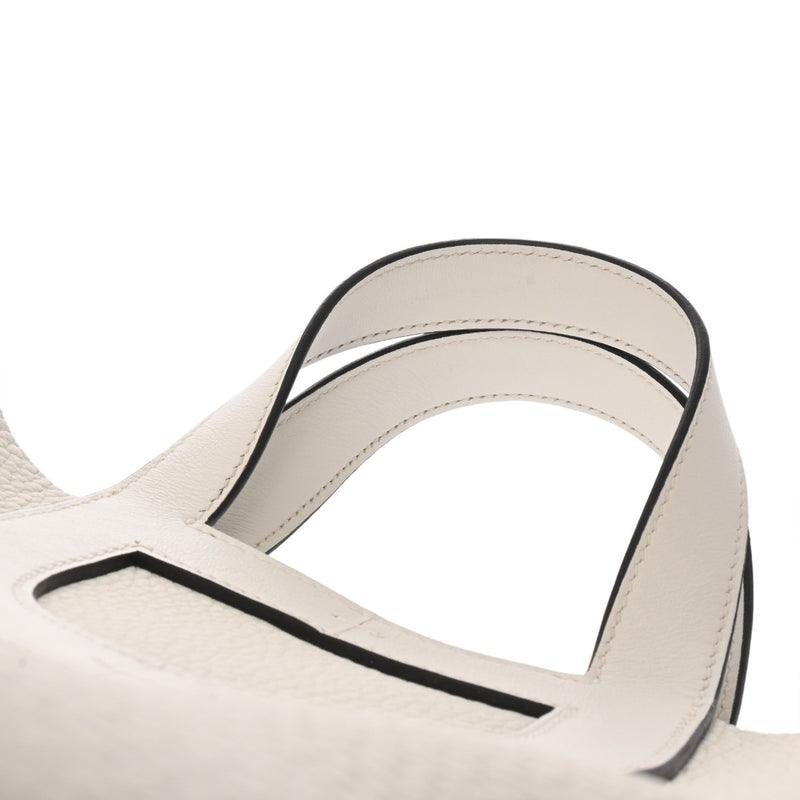 HERMES エルメス インザループ 18 ニューホワイト B刻印(2023年頃) レディース トリヨンクレマンス スイフト ハンドバッグ Aランク 中古 銀蔵