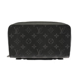 LOUIS VUITTON ルイヴィトン モノグラムエクリプス ジッピー XL トラベルケース 黒/グレー M61698 メンズ モノグラムキャンバス 長財布 Bランク 中古 銀蔵