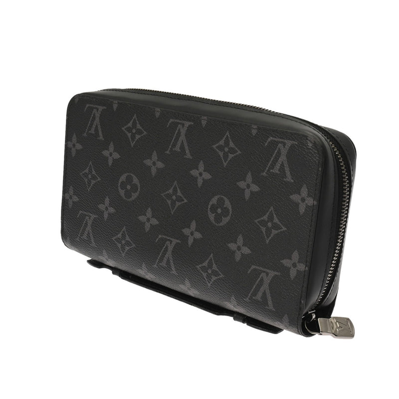 LOUIS VUITTON ルイヴィトン モノグラムエクリプス ジッピー XL トラベルケース 黒/グレー M61698 メンズ モノグラムキャンバス 長財布 Bランク 中古 銀蔵