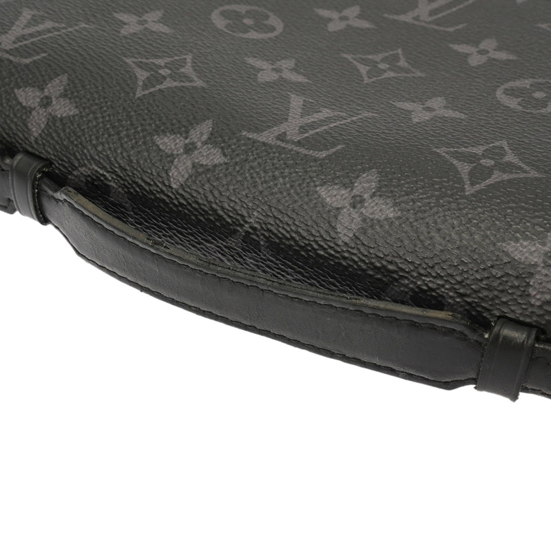 LOUIS VUITTON ルイヴィトン モノグラムエクリプス ジッピー XL トラベルケース 黒/グレー M61698 メンズ モノグラムキャンバス 長財布 Bランク 中古 銀蔵