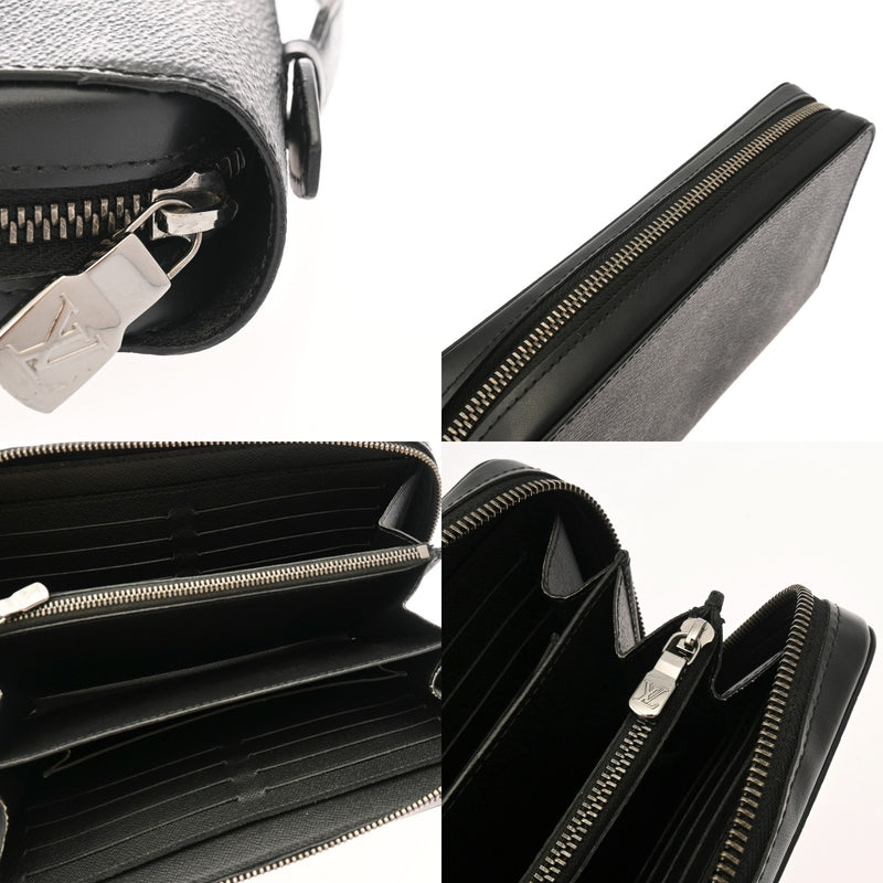 LOUIS VUITTON ルイヴィトン モノグラムエクリプス ジッピー XL トラベルケース 黒/グレー M61698 メンズ モノグラムキャンバス 長財布 Bランク 中古 銀蔵