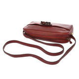 HERMES エルメス ゴルフティー ショルダーバッグ レッド系 〇M刻印(1983年頃) ユニセックス ヴォーグレネ ショルダーバッグ Bランク 中古 銀蔵