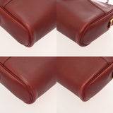 HERMES エルメス ゴルフティー ショルダーバッグ レッド系 〇M刻印(1983年頃) ユニセックス ヴォーグレネ ショルダーバッグ Bランク 中古 銀蔵