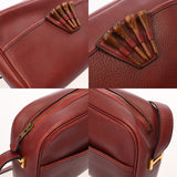 HERMES エルメス ゴルフティー ショルダーバッグ レッド系 〇M刻印(1983年頃) ユニセックス ヴォーグレネ ショルダーバッグ Bランク 中古 銀蔵