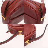 HERMES エルメス ゴルフティー ショルダーバッグ レッド系 〇M刻印(1983年頃) ユニセックス ヴォーグレネ ショルダーバッグ Bランク 中古 銀蔵