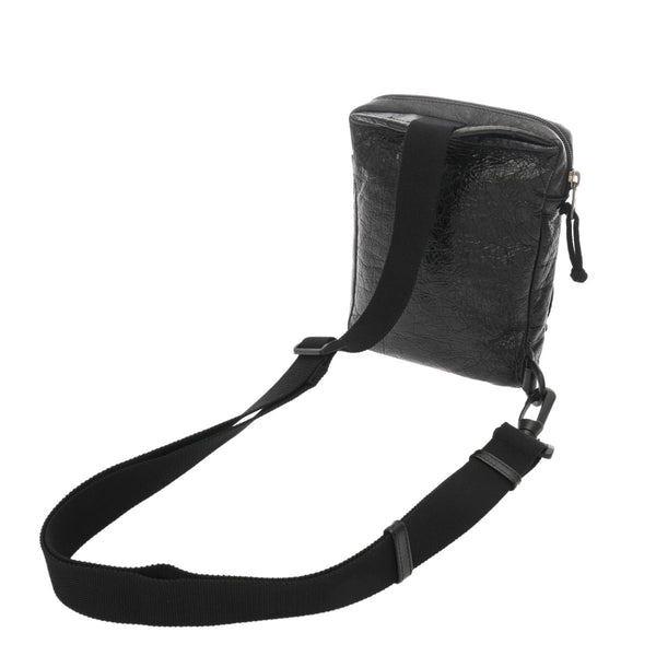 BALENCIAGA バレンシアガ エクスプローラー ブラック ユニセックス レザー ボディバッグ ABランク 中古 銀蔵