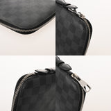 LOUIS VUITTON ルイヴィトン ダミエグラフィット オーガナイザー アトール 黒/グレー N48255 メンズ ダミエグラフィットキャンバス トラベルケース ABランク 中古 銀蔵
