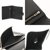 HERMES エルメス ベアンコンパクト ブラック Z刻印(2021年頃) ユニセックス オーストリッチ 二つ折り財布 ABランク 中古 銀蔵