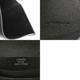 HERMES エルメス ベアンコンパクト ブラック Z刻印(2021年頃) ユニセックス オーストリッチ 二つ折り財布 ABランク 中古 銀蔵