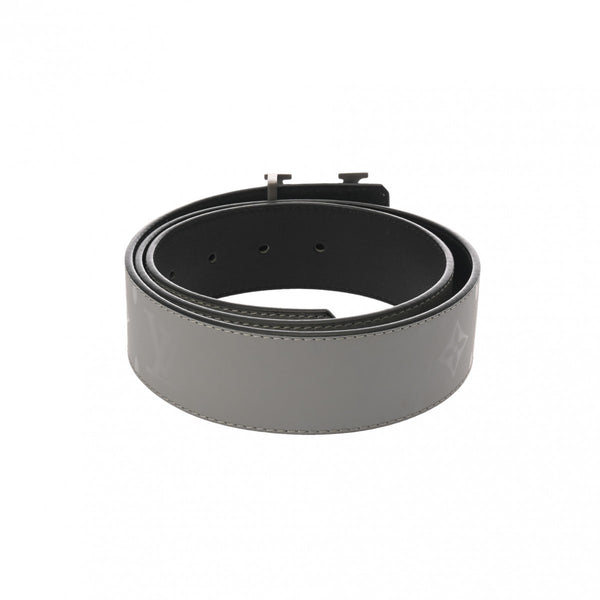 LOUIS VUITTON ルイヴィトン モノグラムイリュージョン サンチュール サイズ85 グレー M0121 メンズ レザー ベルト Aランク 中古 銀蔵