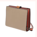 LOEWE ロエベ コンパクトジップウォレット ライトオーツ/ハニー Ｃ660Z41X02_2463 レディース ソフトグレインカーフ 三つ折り財布 ABランク 中古 銀蔵